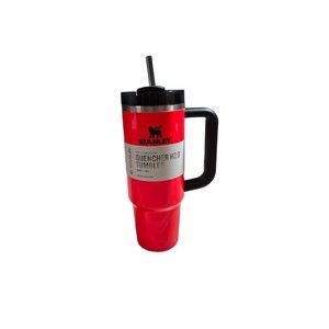 Stanley NEON ORANGE Black 30oz Flowstate Quencher  H2.0 Tumbler Cup